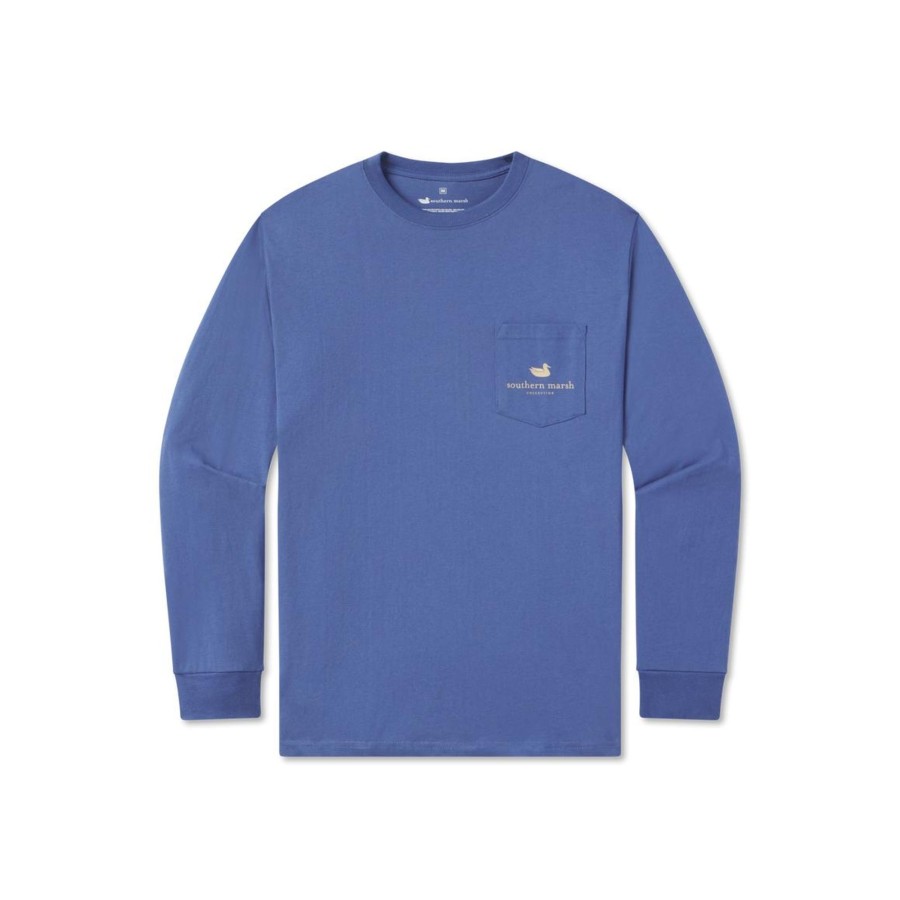 Men'S Southern Marsh Original Ls Tees | Branding Collection Tee - Hunting Dog - Long Sleeve