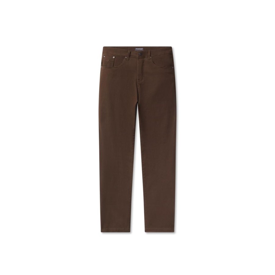 Men'S Southern Marsh Pants | Brazos Stretch Twill Pant | Dark Brown Dark Brown Brazos