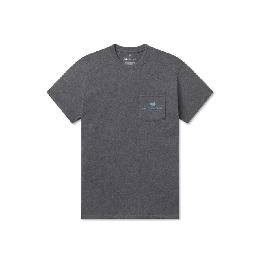Men'S Southern Marsh Original Ss Tees | Backroads Collection Tee | Alabama Midnight Gray