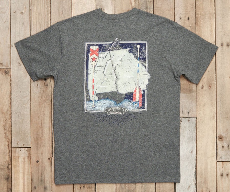 Women'S Southern Marsh Original Tees | River Route Collection Tee - Alabama & Georgia
