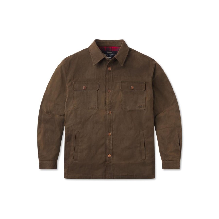 Women'S Southern Marsh Jackets And Vests | Kalispell Waxed Canvas Jacket Dark Brown
