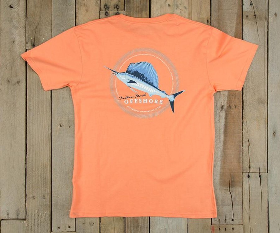 Women'S Southern Marsh Original Tees | Sailfish Tee Melon