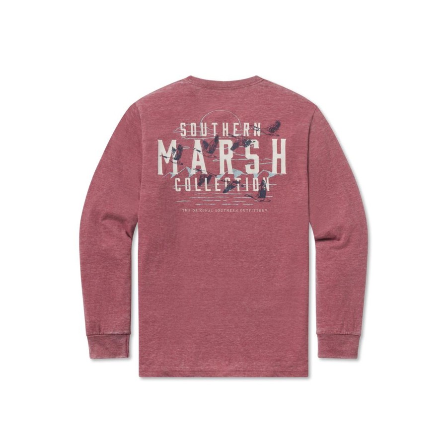 Women'S Southern Marsh Seawash Long Sleeve Tees | Seawash Tee | Etched Formation | Long Sleeve