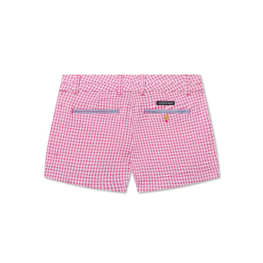 Women'S Southern Marsh Shorts | Brighton Short - Gingham