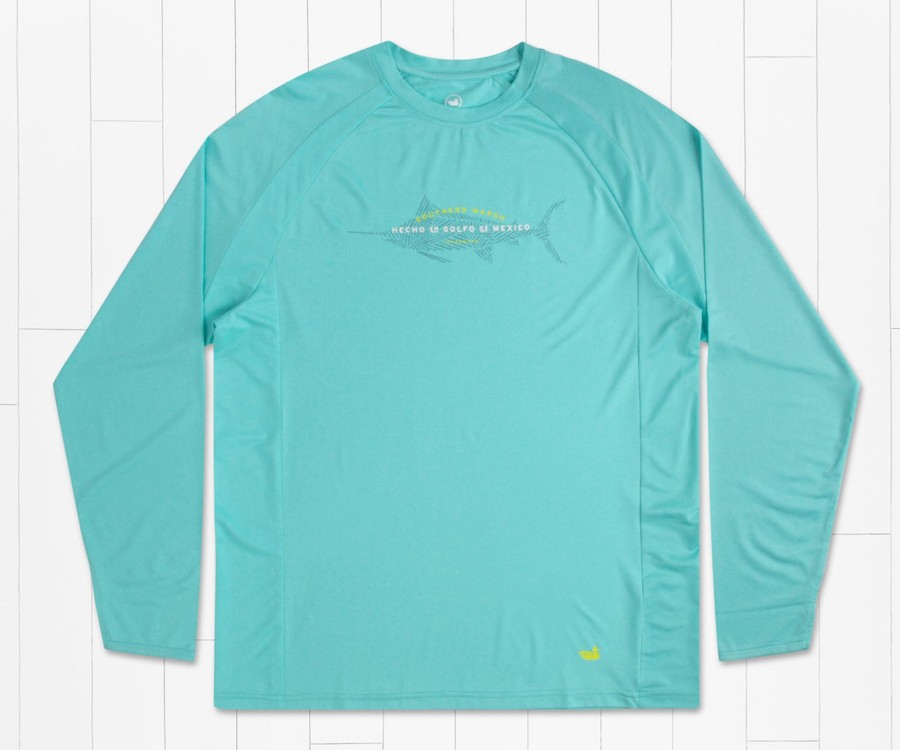 Men'S Southern Marsh Performance Long Sleeve Tees | Fieldtec Riptide Performance Tee - Hecho - Long Sleeve