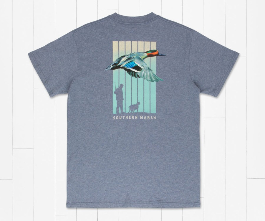 Women'S Southern Marsh Original Tees | Teal Takeoff Tee