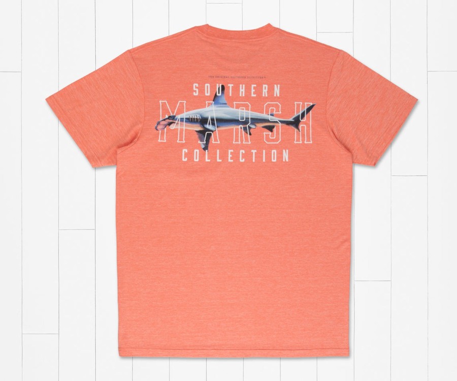 Men'S Southern Marsh Performance Tees | Fieldtec Heathered Tee - Hammerhead