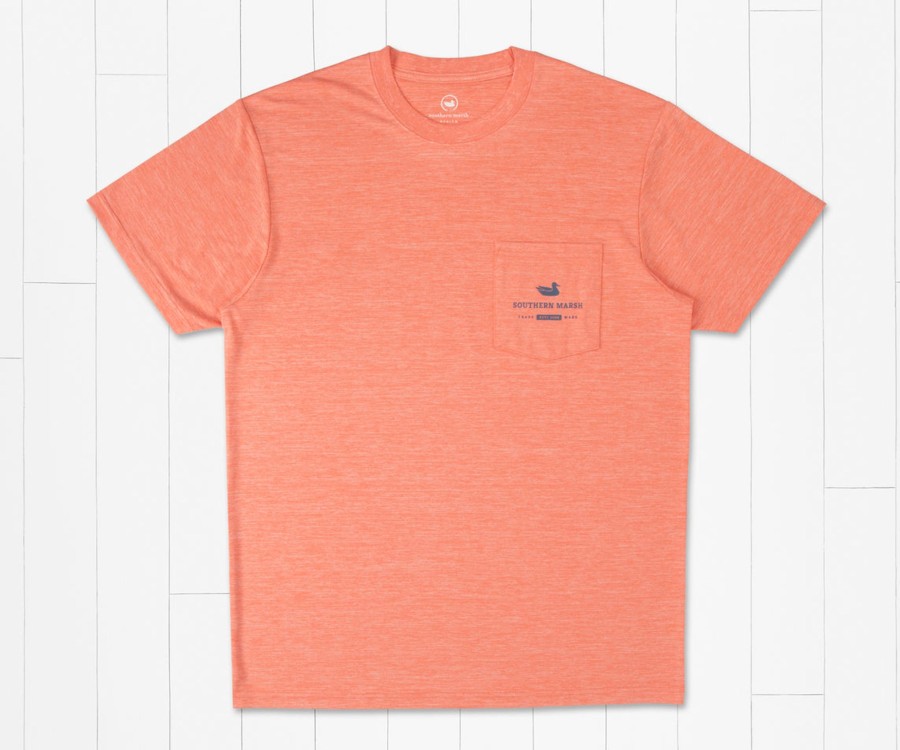 Men'S Southern Marsh Performance Tees | Fieldtec Heathered Tee - Hammerhead