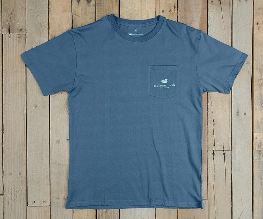Women'S Southern Marsh Original Tees | Outfitter Collection Tee - Snapper Slate