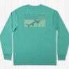 Men'S Southern Marsh Fishing Shirts | Fieldtec Featherlight Tee - Marlin Waves - Long Sleeve