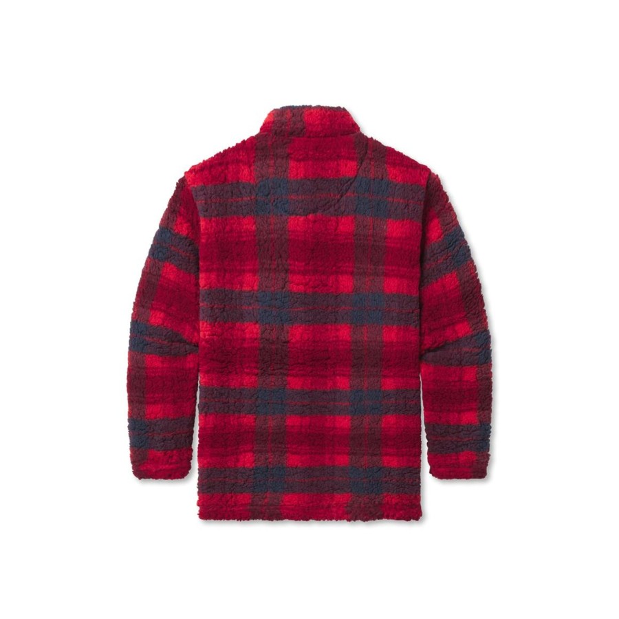 Youth Southern Marsh Pullovers And Sweaters | Youth Andover Plaid Sherpa Pullover