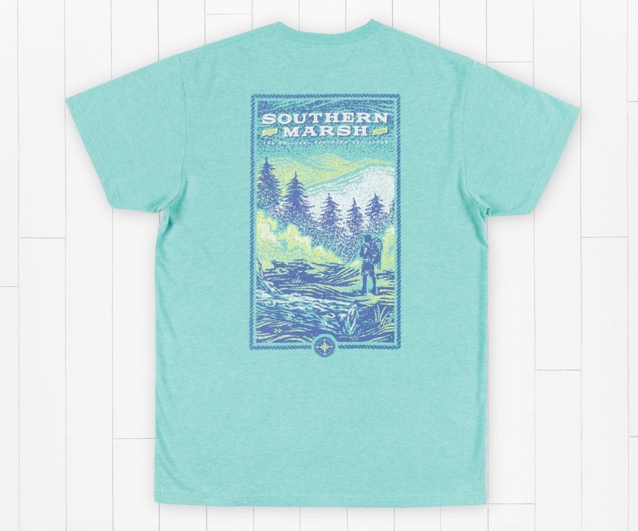 Women'S Southern Marsh Original Tees | Relax & Explore Tee | Trail Washed Kelly Green