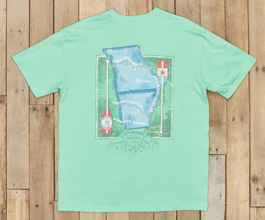 Women'S Southern Marsh Original Tees | River Route Collection Tee - Arkansas & Missouri